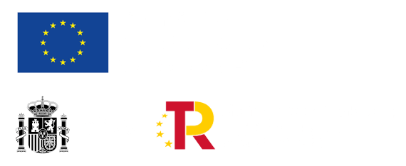 Logos oficiales de Unión Europea, Gobierno de España y Plan de Recuperación.