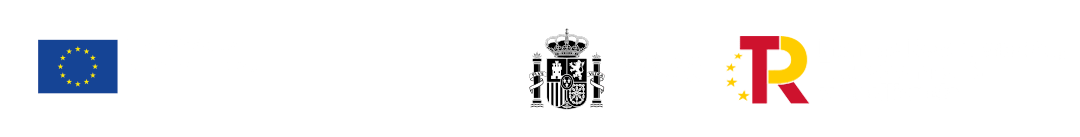 Logos oficiales de Unión Europea, Gobierno de España y Plan de Recuperación.